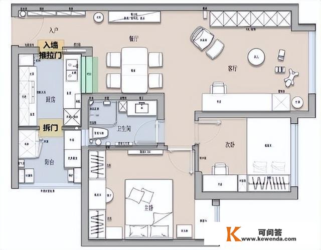 平平无奇76㎡，精抠每1mm，那才是最合适小户型的绝美混搭风