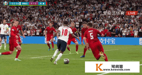 凯恩加时破门，英格兰2比1末结丹麦童话，队史初次挺进欧洲杯决赛