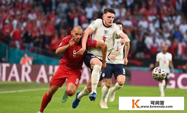 欧洲杯半决赛英格兰队加时赛21战胜了丹麦队，丹麦童话不再继续