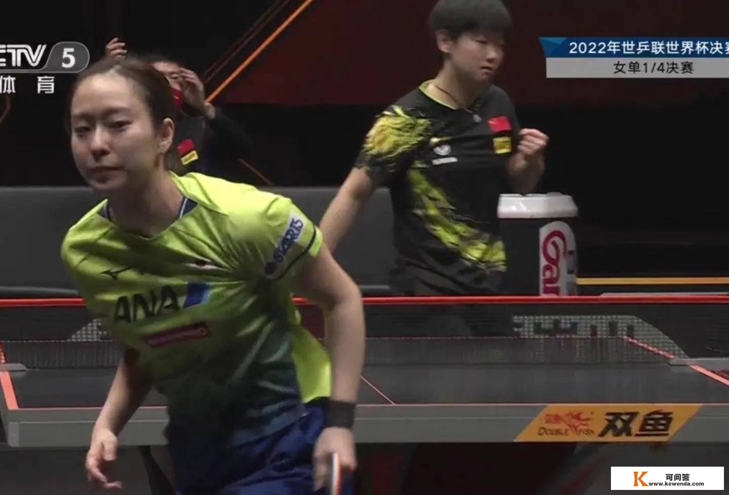 孙颖莎击败日本世界冠军，半决赛对阵王艺迪，日本女子乒乓球3人被裁减