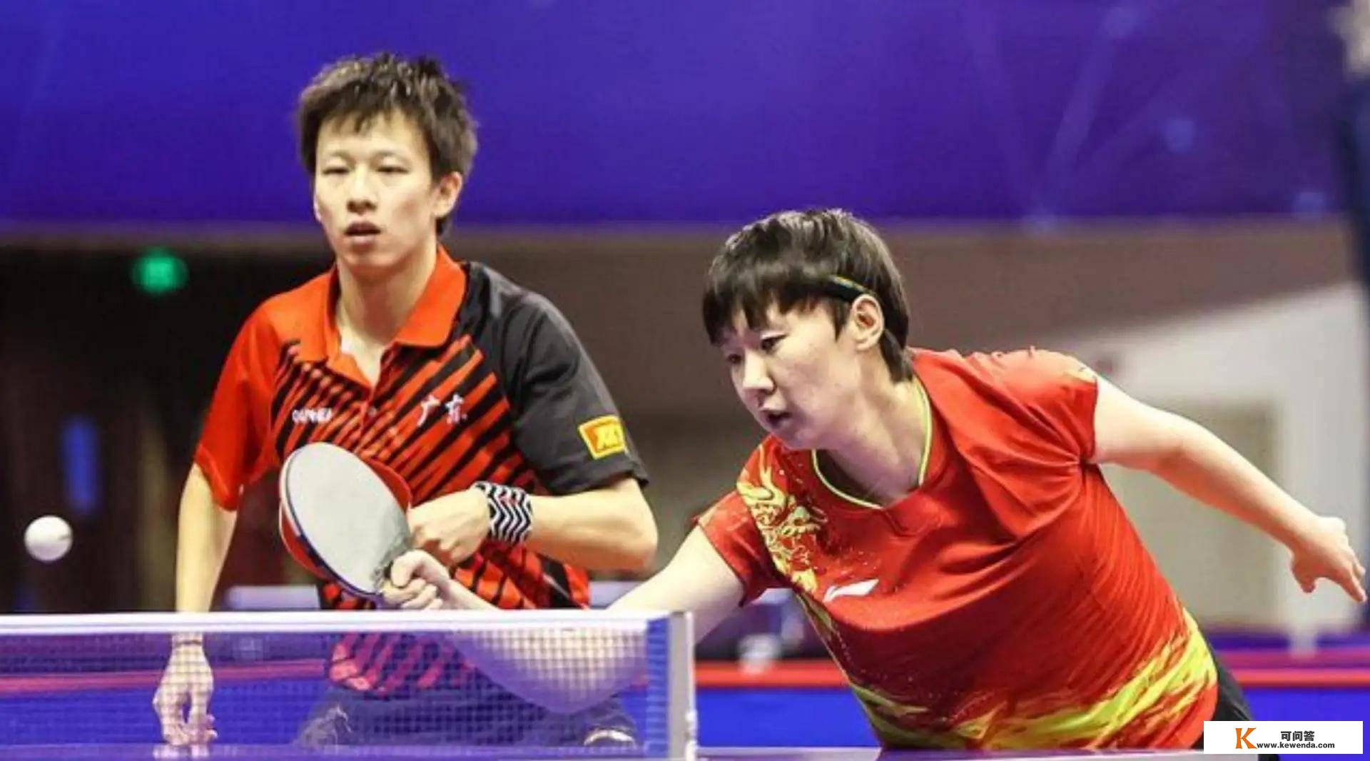 全国乒乓球锦标赛锻练参加，王曼昱参加，女单冠军稳坐
