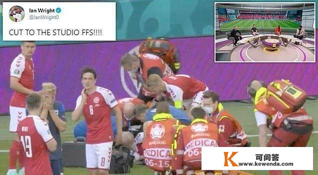 丹麦球星埃里克森倒在地上，BBC却对峙转播，英网友：绝对的羞耻