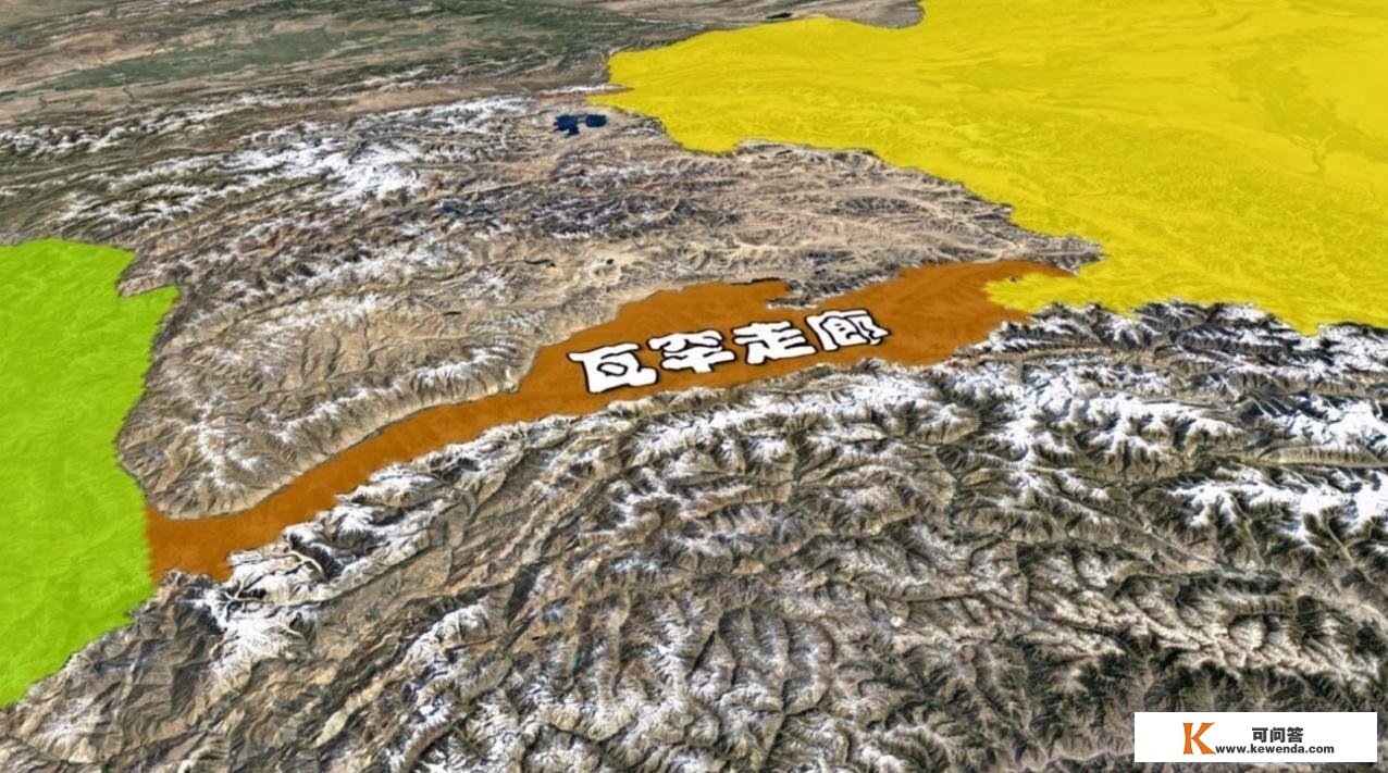 特殊的瓦罕走廊：阿富汗一只约400公里长的大长手，与我国交界