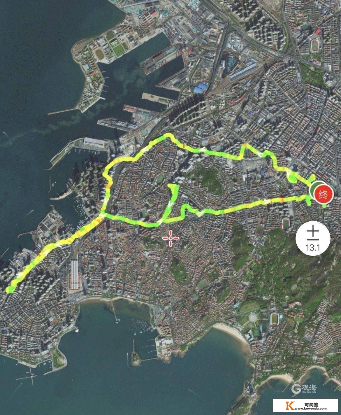 2小时19公里，青岛跑友“兔”飞猛进！岛城跑友罗加亮和同伴完成兔形图