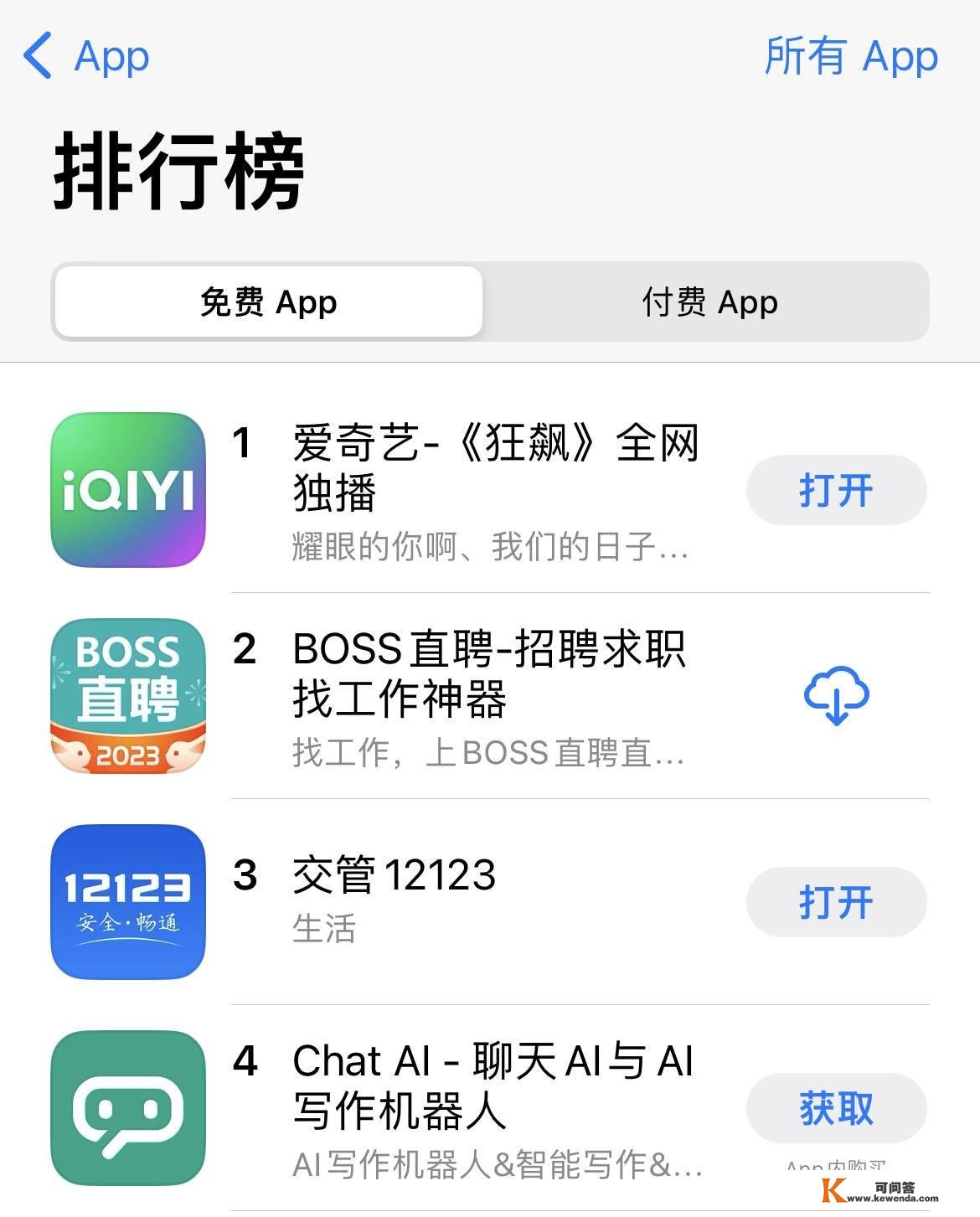 ChatGPT爆红，盗窟App冲到苹果榜单第四名，还实有人花钱买