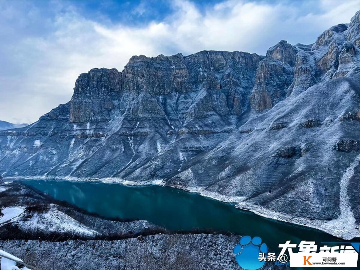 云海、玉树、冰瀑，雪后云台山美成“水墨画”