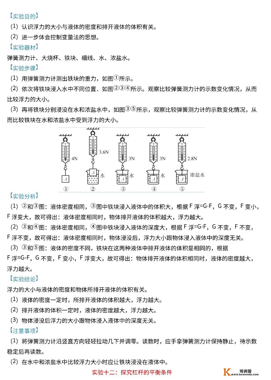 中考物理18个必考尝试完全解读！