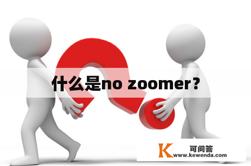 什么是no zoomer？