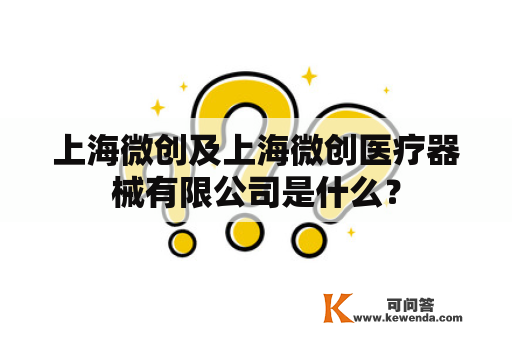 上海微创及上海微创医疗器械有限公司是什么？