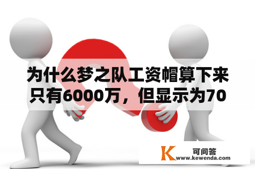 为什么梦之队工资帽算下来只有6000万，但显示为7000万？