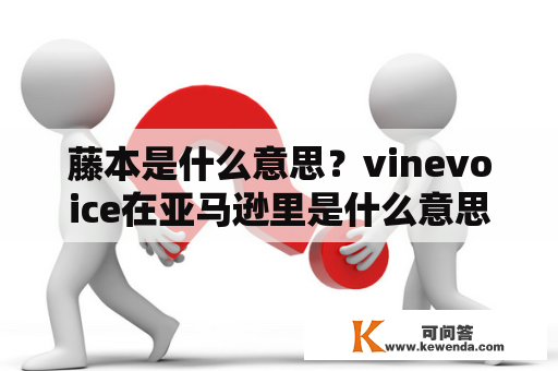 藤本是什么意思？vinevoice在亚马逊里是什么意思？