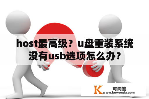 host最高级？u盘重装系统没有usb选项怎么办？