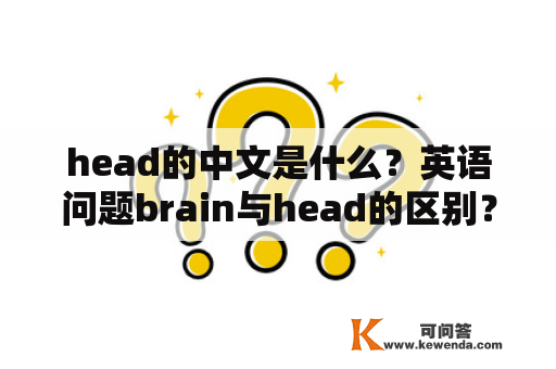 head的中文是什么？英语问题brain与head的区别？