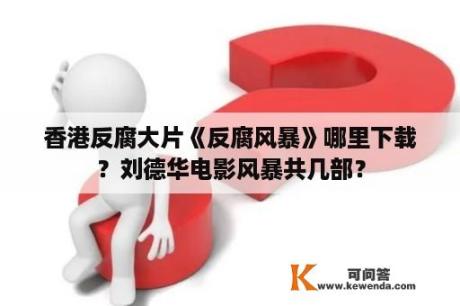 香港反腐大片《反腐风暴》哪里下载？刘德华电影风暴共几部？