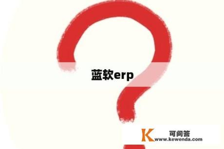 蓝软erp