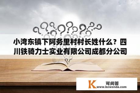 小湾东镇下阿务里村村长姓什么？四川铁骑力士实业有限公司成都分公司介绍？