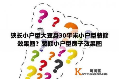 狭长小户型大变身30平米小户型装修效果图？装修小户型房子效果图