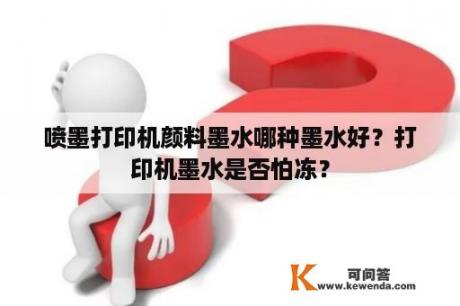 喷墨打印机颜料墨水哪种墨水好？打印机墨水是否怕冻？