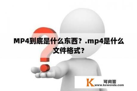 MP4到底是什么东西？.mp4是什么文件格式？