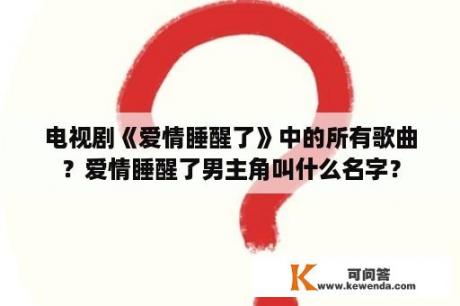 电视剧《爱情睡醒了》中的所有歌曲？爱情睡醒了男主角叫什么名字？