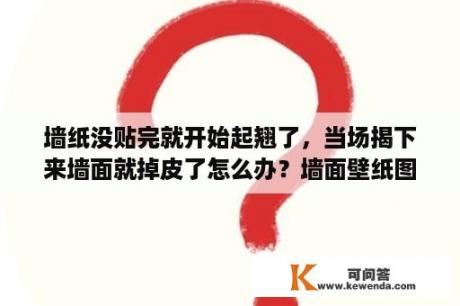 墙纸没贴完就开始起翘了，当场揭下来墙面就掉皮了怎么办？墙面壁纸图片大全墙纸