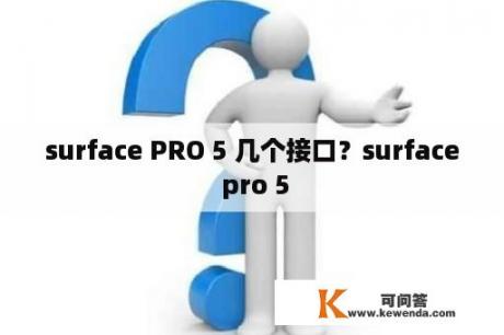 surface PRO 5 几个接口？surface pro 5