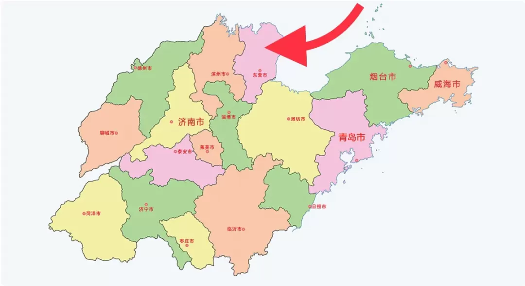 东营属于哪个地区？东营在地图的哪里？