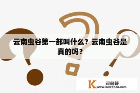 云南虫谷第一部叫什么？云南虫谷是真的吗？