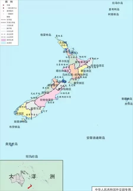 新西兰地图国土面积？新西兰在地图上的位置？