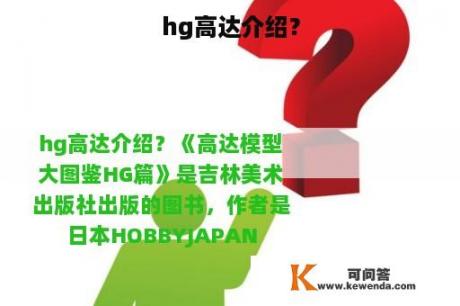 hg高达介绍？