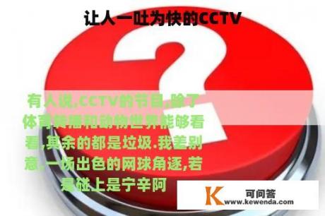 让人一吐为快的CCTV