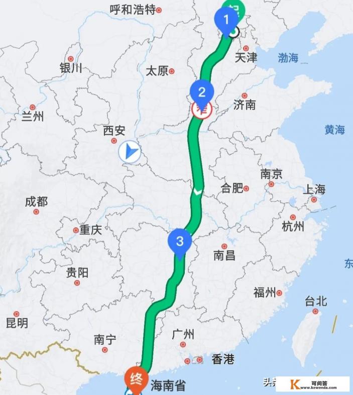 从北京到海南，边走边玩，有什么好的旅游线路可以推荐