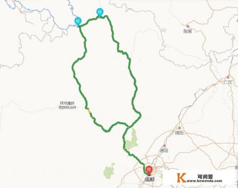 成都到阿坝县的路程有多少公里