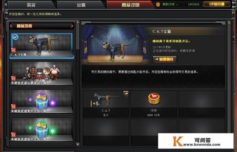 《穿越火线》三百多开出的猫枪C.A.T是永久的吗 《穿越火线》三百多开出的猫枪C.A.T是永久的吗